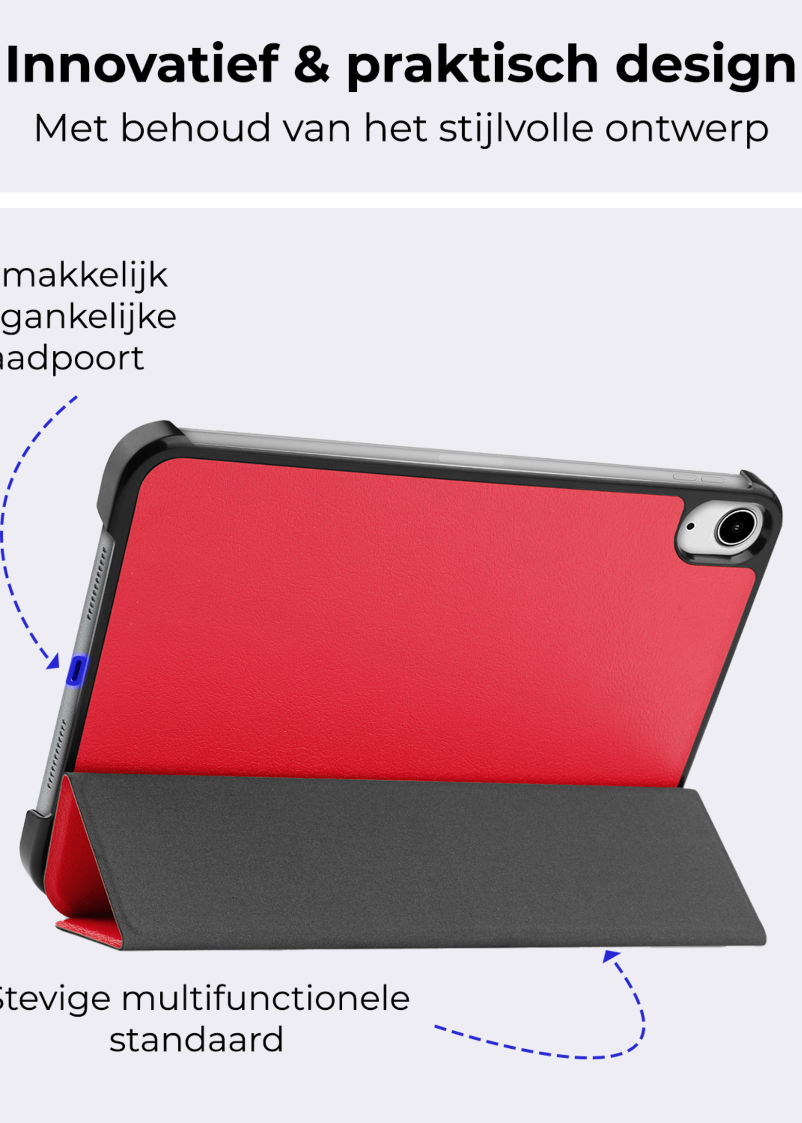 BTH BTH iPad Mini 7 Hoesje - Rood