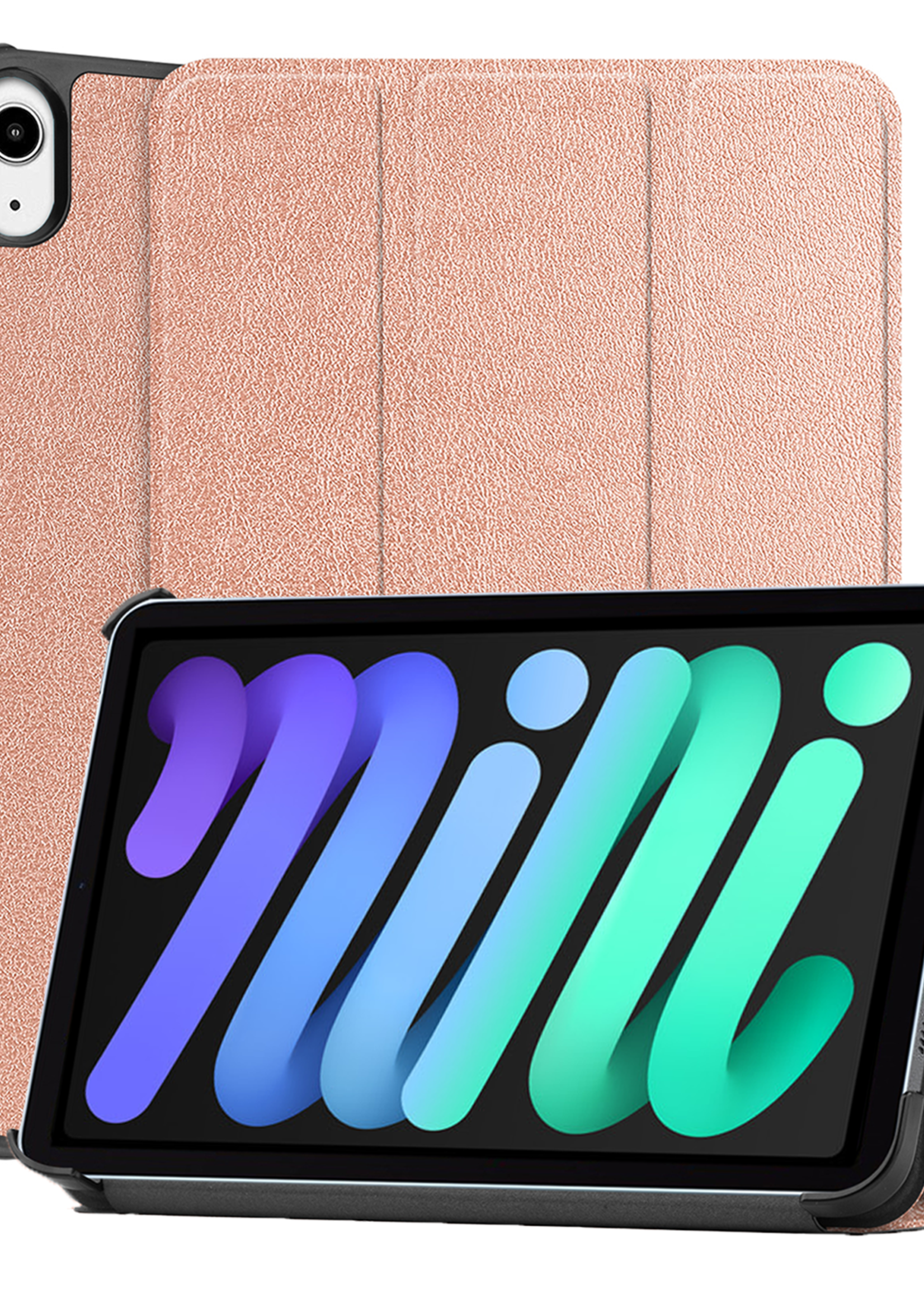 BTH BTH iPad Mini 7 Hoesje - Rose Goud