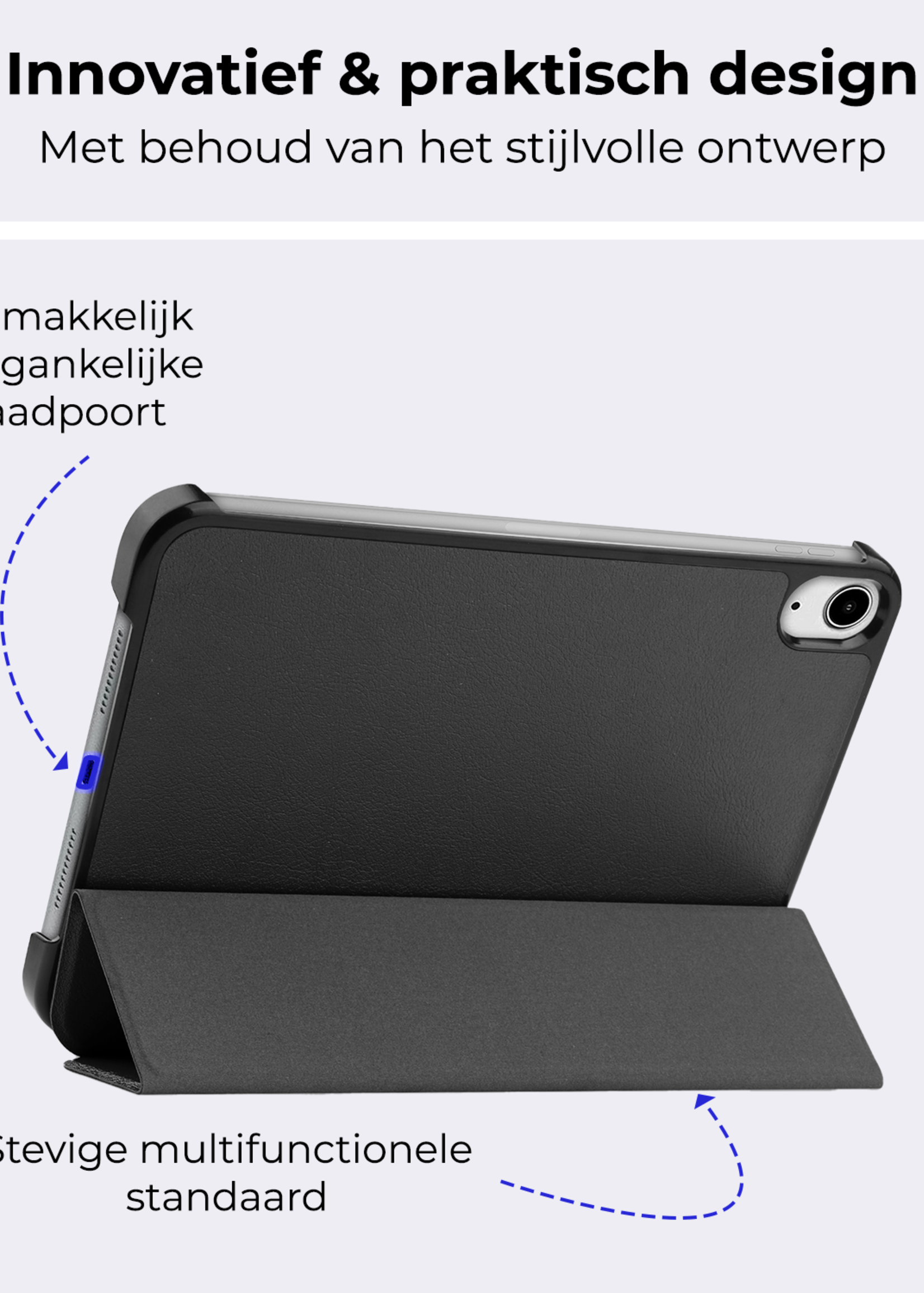 BTH BTH iPad Mini 7 Hoesje - Zwart