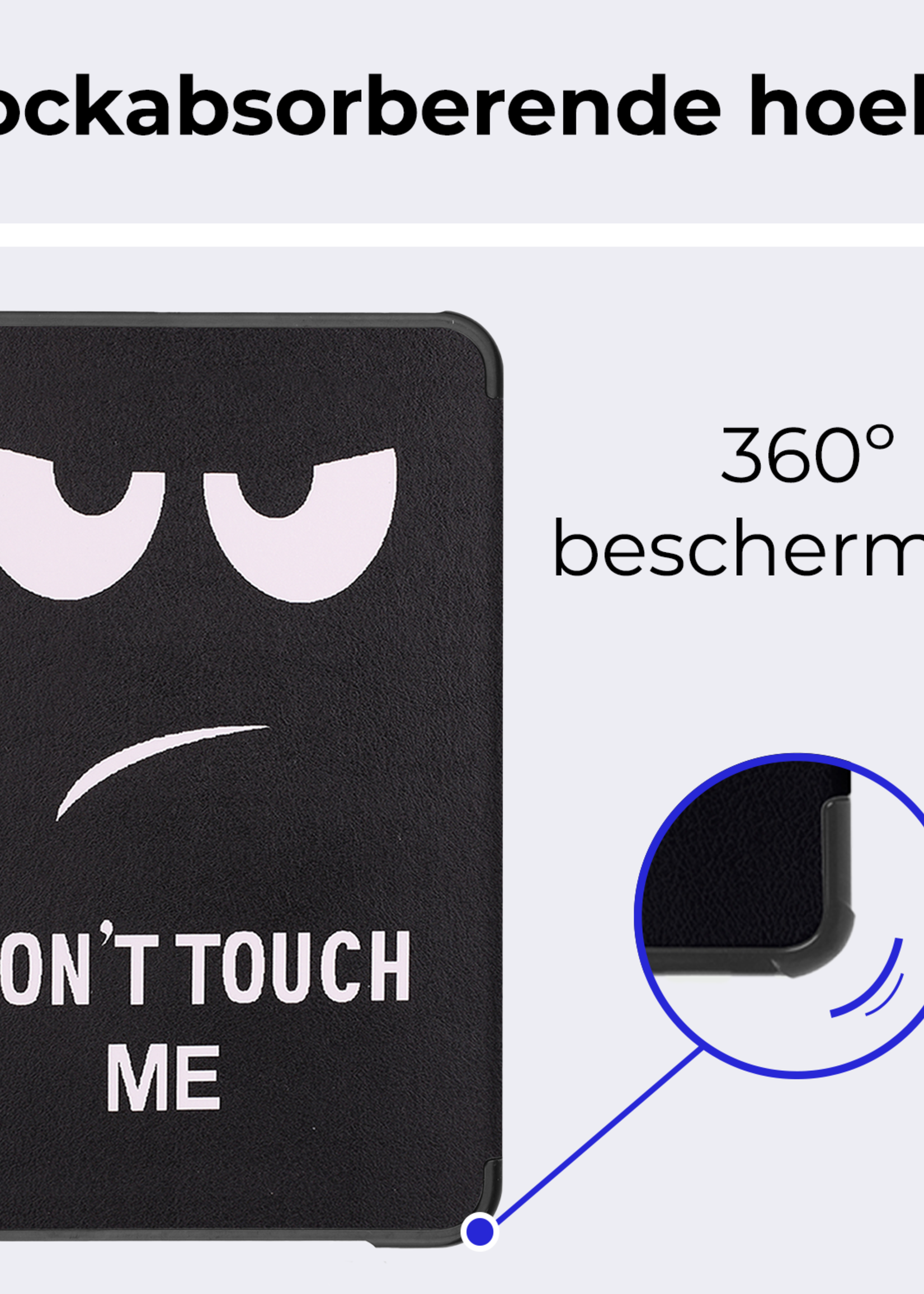 BTH BTH iPad Mini 7 Hoesje Met Screenprotector - Don't Touch Me