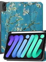 BTH BTH iPad Mini 7 Hoesje Met Uitsparing Voor Apple Pencil - Bloesem