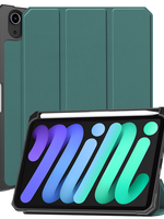 BTH BTH iPad Mini 7 Hoesje Met Uitsparing Voor Apple Pencil - Donkergroen