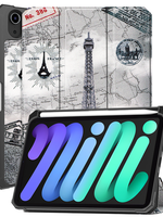 BTH BTH iPad Mini 7 Hoesje Met Uitsparing Voor Apple Pencil - Eiffeltoren