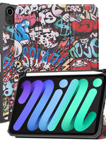 BTH BTH iPad Mini 7 Hoesje Met Uitsparing Voor Apple Pencil - Graffity