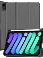 BTH BTH iPad Mini 7 Hoesje Met Uitsparing Voor Apple Pencil - Grijs