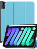 BTH BTH iPad Mini 7 Hoesje Met Uitsparing Voor Apple Pencil - Lichtblauw