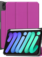 BTH BTH iPad Mini 7 Hoesje Met Uitsparing Voor Apple Pencil - Paars