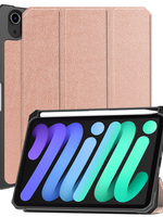 BTH BTH iPad Mini 7 Hoesje Met Uitsparing Voor Apple Pencil - Rose Goud