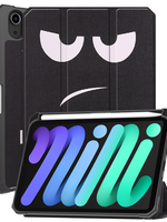 BTH BTH iPad Mini 7 Hoesje Met Uitsparing Voor Apple Pencil - Don't Touch Me