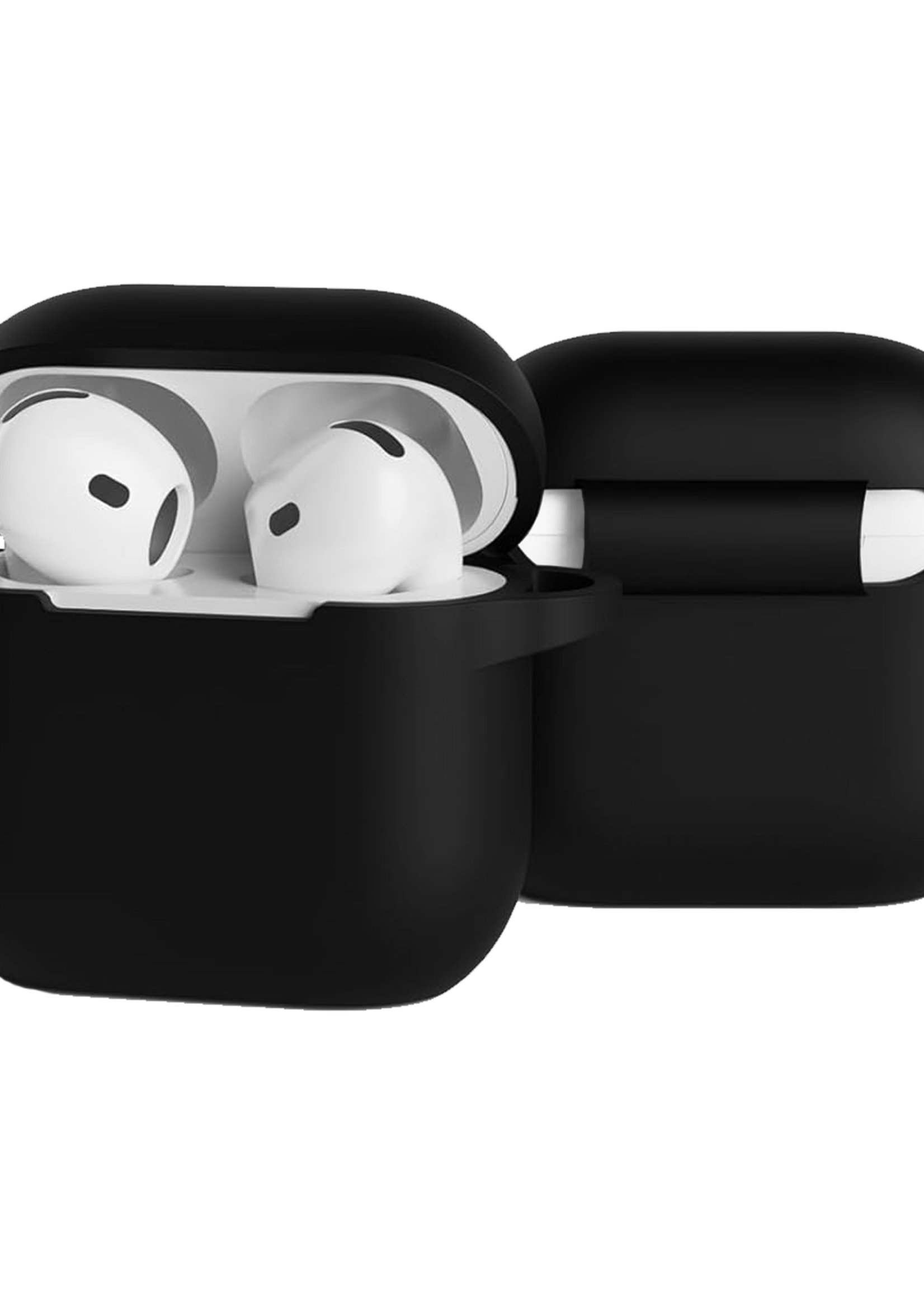 BTH BTH Siliconen Hoesje Voor Apple AirPods 4 - Zwart