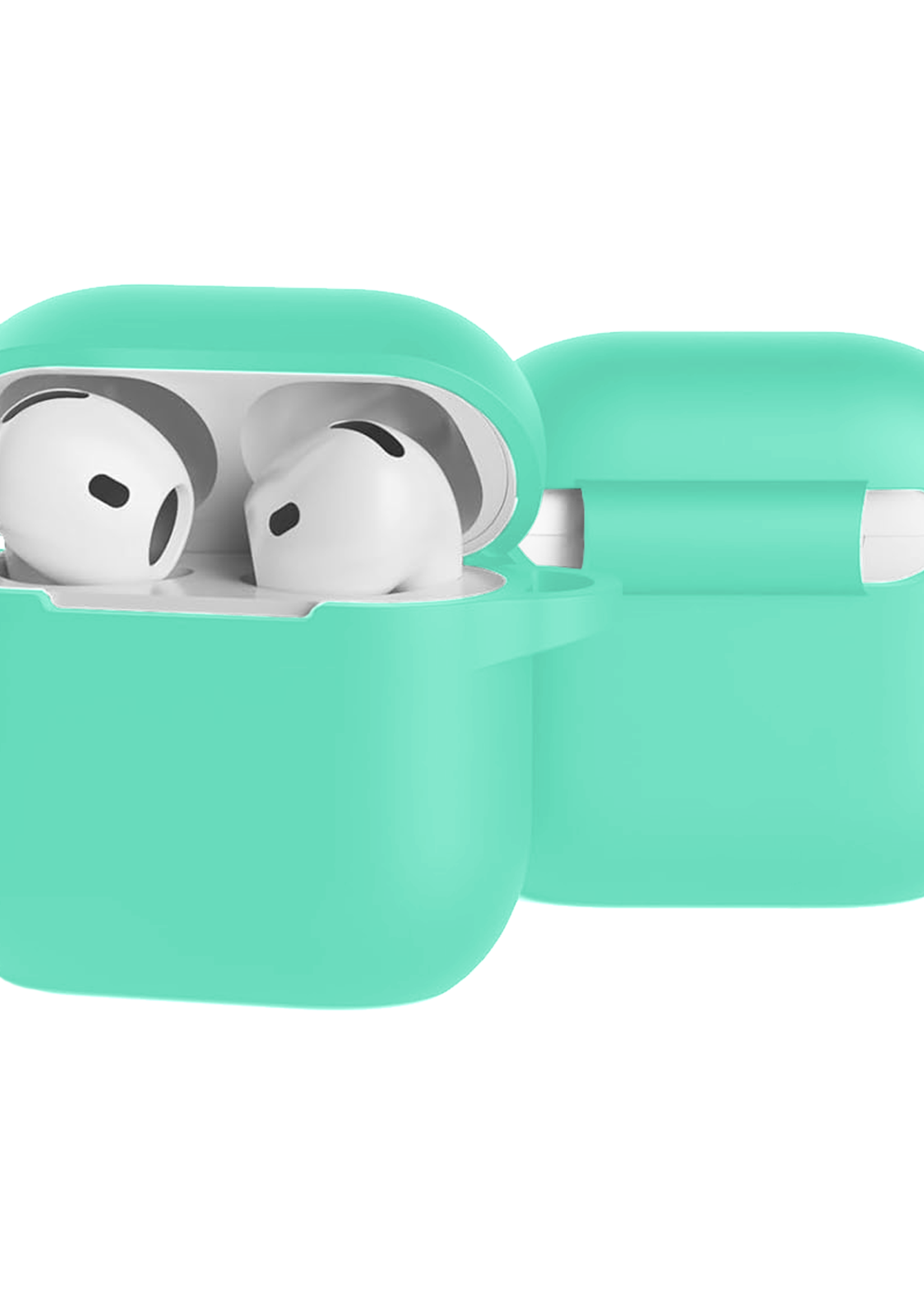 BTH BTH Siliconen Hoesje Voor Apple AirPods 4 - Turquoise