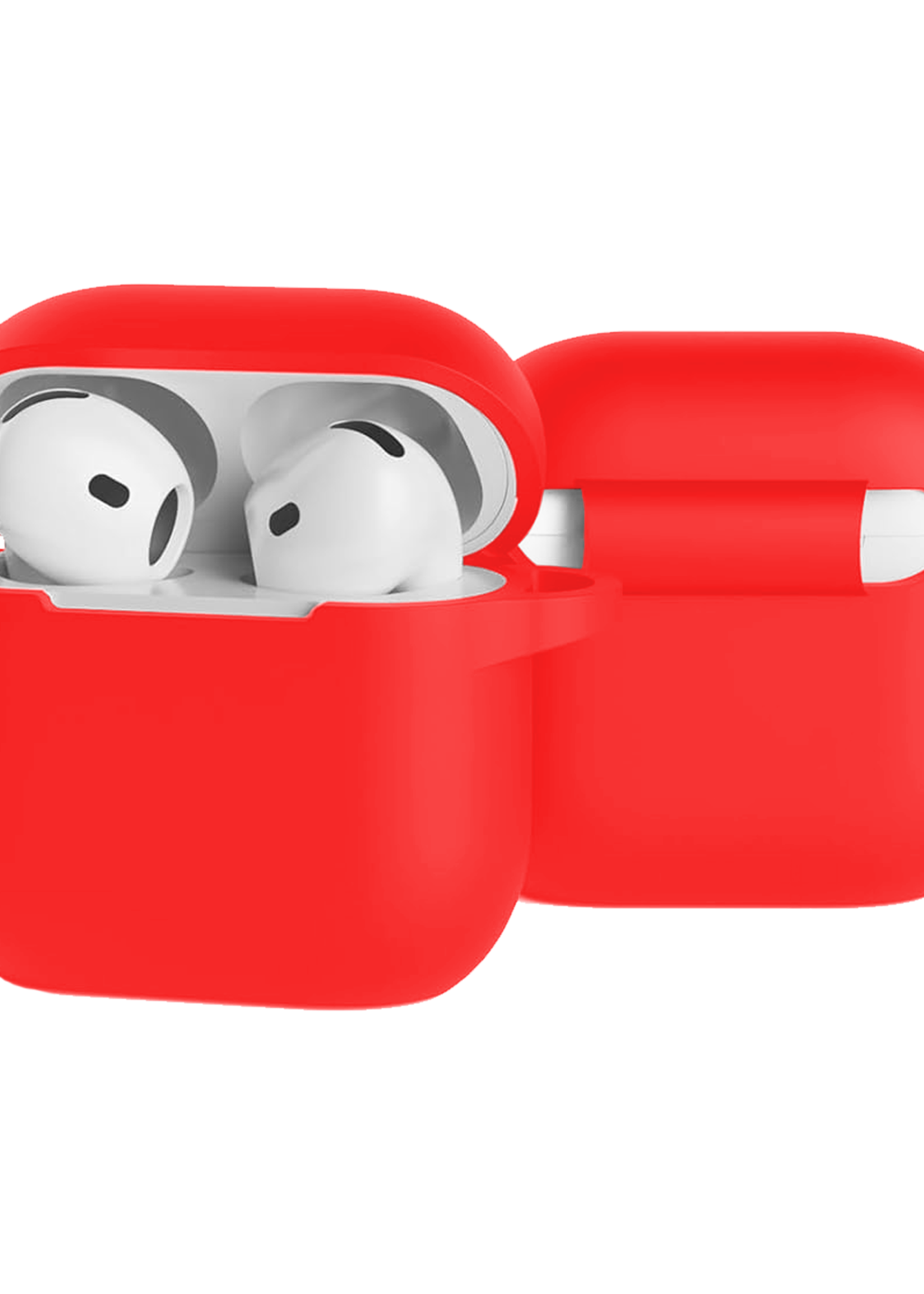 BTH BTH Siliconen Hoesje Voor Apple AirPods 4 - Rood