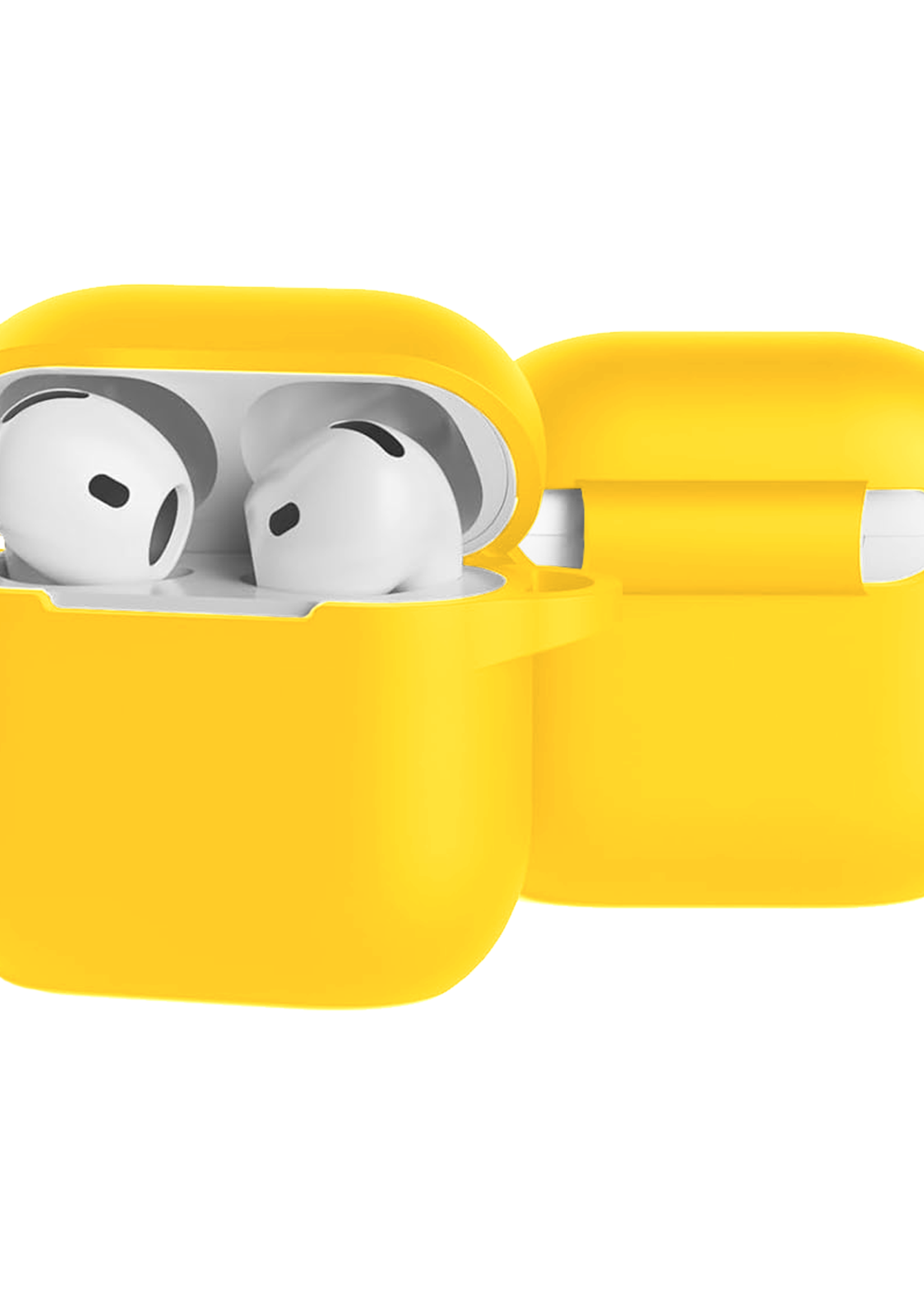 BTH BTH Siliconen Hoesje Voor Apple AirPods 4 - Geel