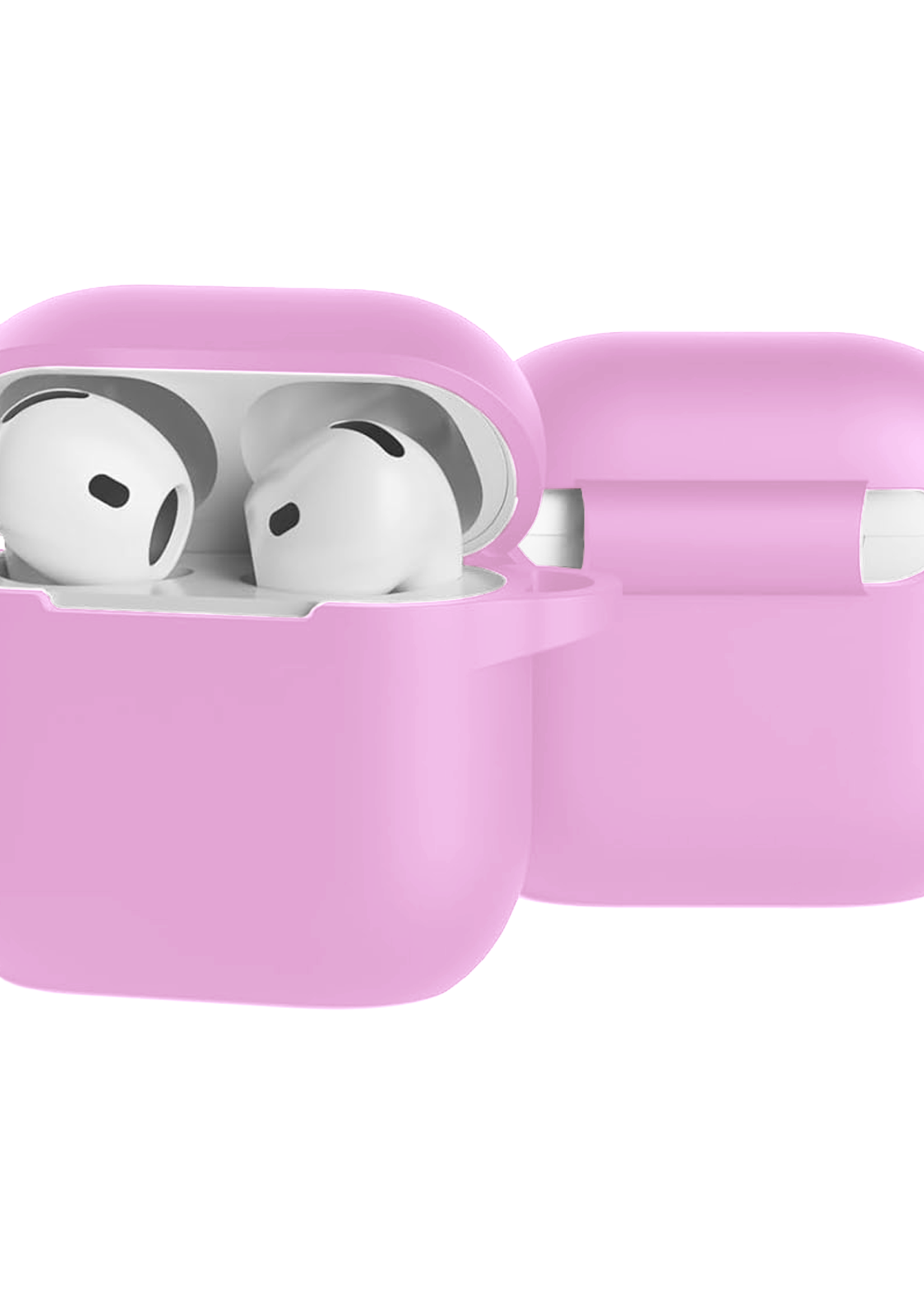 BTH BTH Siliconen Hoesje Voor Apple AirPods 4 - Flamingo