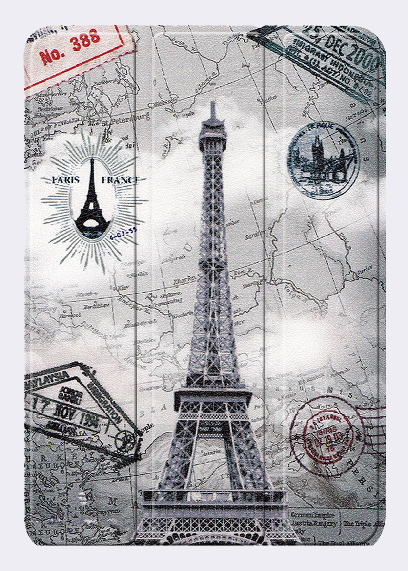 BTH BTH iPad Mini 7 Hoesje Met Screenprotector - Eiffeltoren