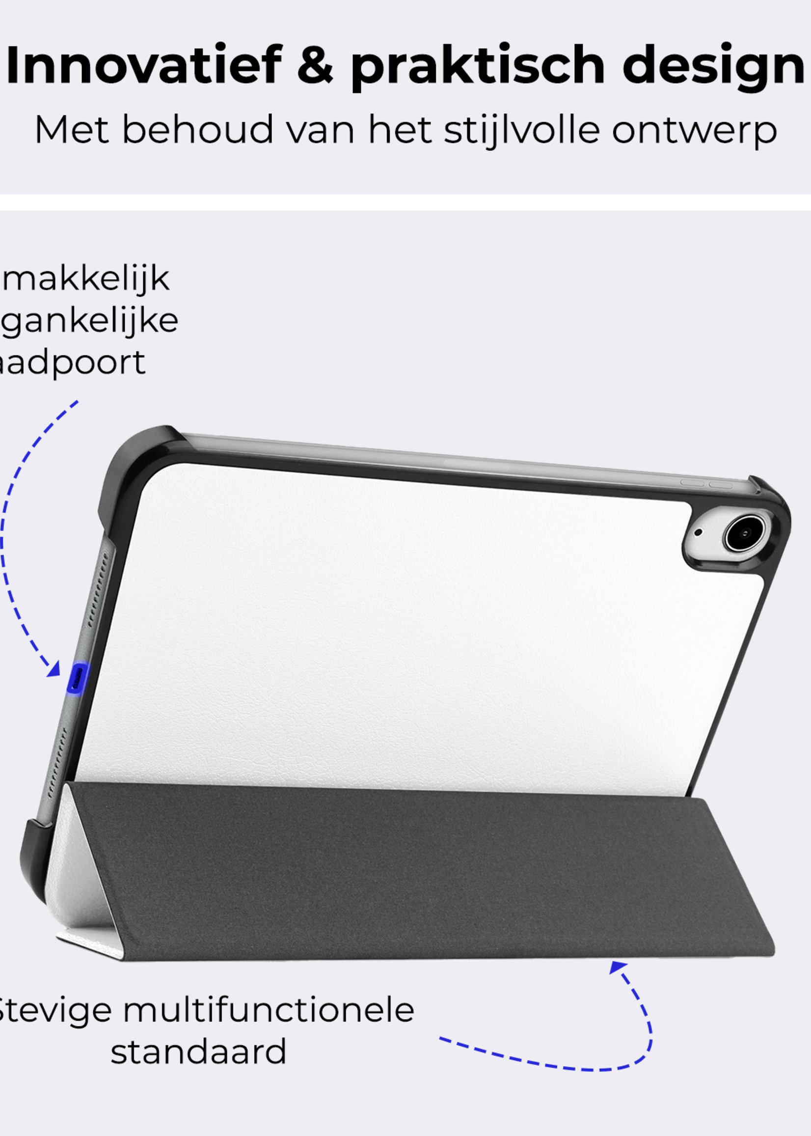 BTH BTH iPad Mini 7 Hoesje - Wit