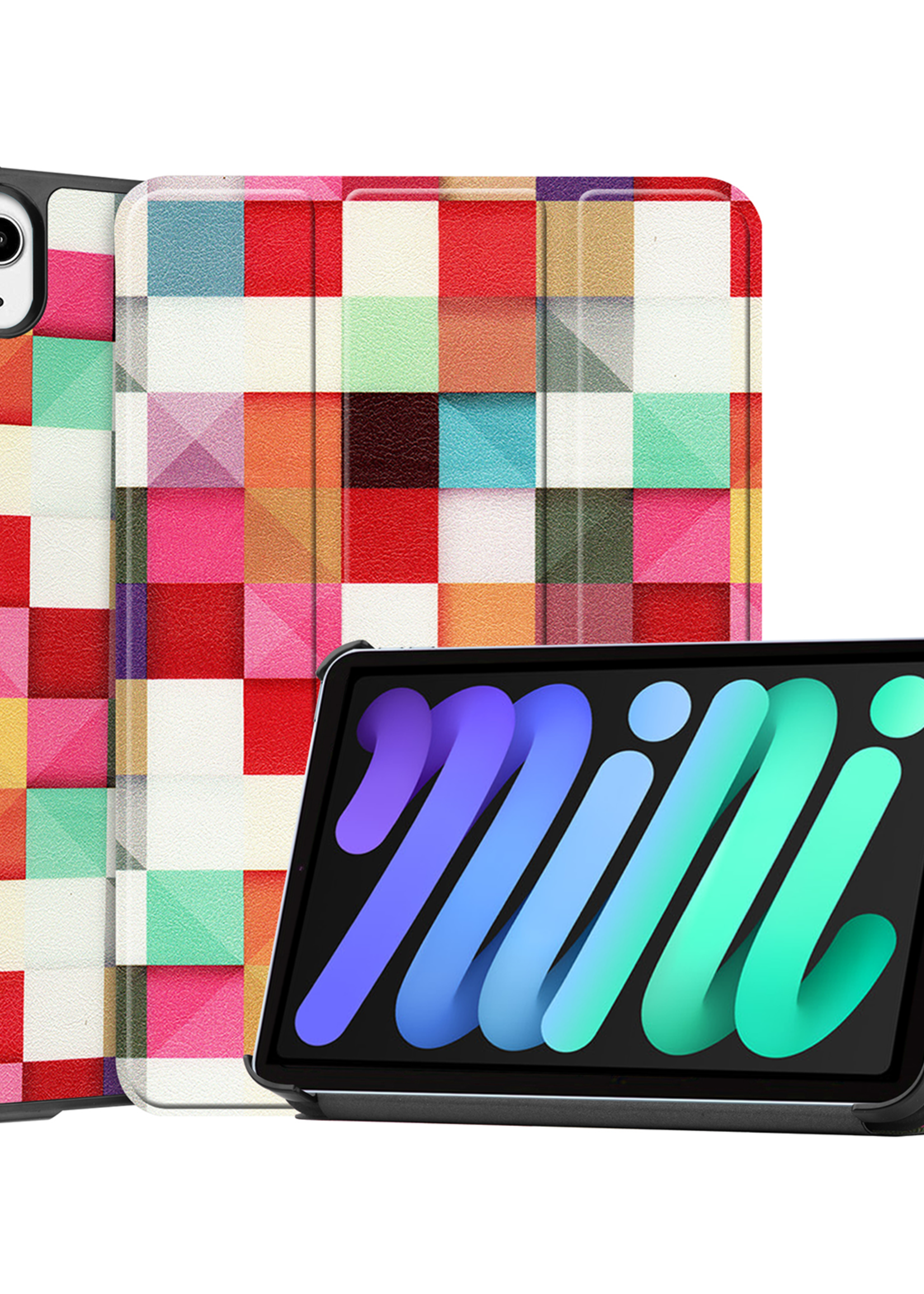 BTH BTH iPad Mini 7 Hoesje - Blokken