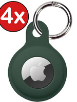 BTH 4 PACK - BTH AirTag Hoesje Siliconen - Donkergroen