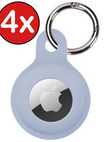 BTH 4 PACK - BTH AirTag Hoesje Siliconen - Grijsblauw