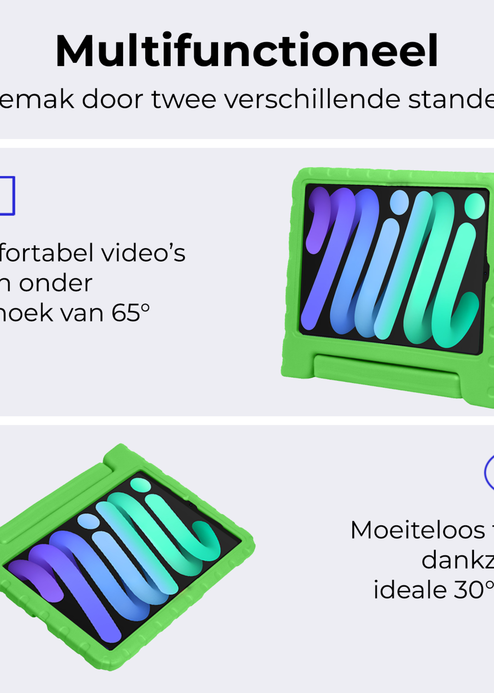 BTH BTH iPad Mini 7 Kinderhoes - Groen