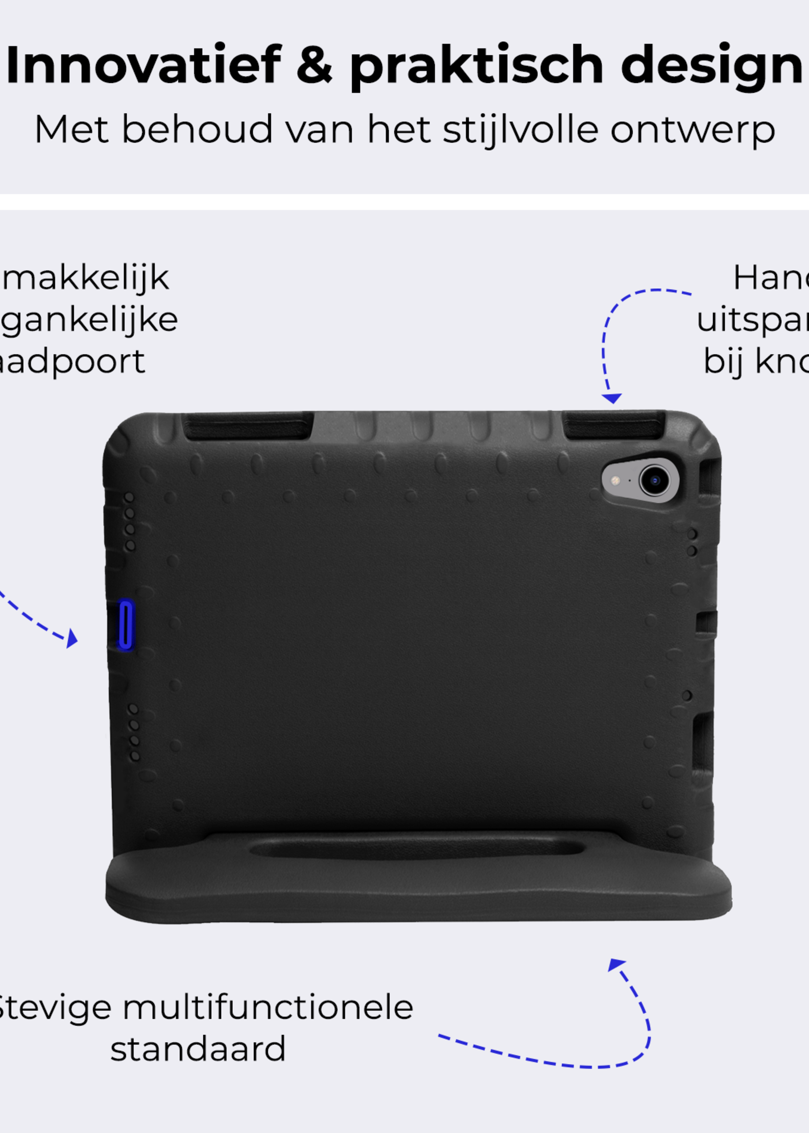 BTH BTH iPad Mini 7 Kinderhoes - Zwart