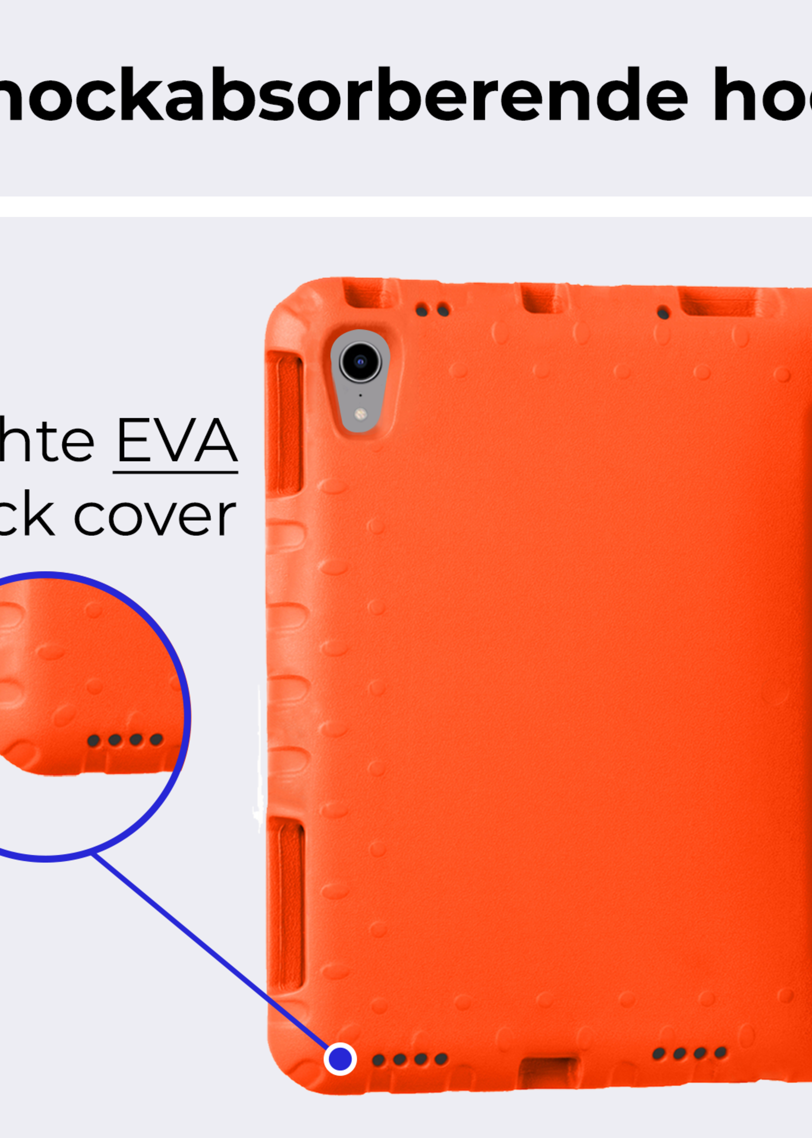 BTH BTH iPad Mini 7 Kinderhoes Met Screenprotector - Oranje