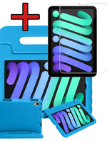 BTH BTH iPad Mini 7 Kinderhoes Met Screenprotector - Blauw