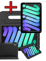 BTH BTH iPad Mini 7 Kinderhoes Met Screenprotector - Zwart