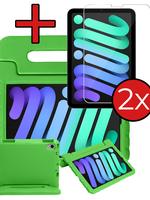 BTH BTH iPad Mini 7 Kinderhoes Met 2x Screenprotector - Groen