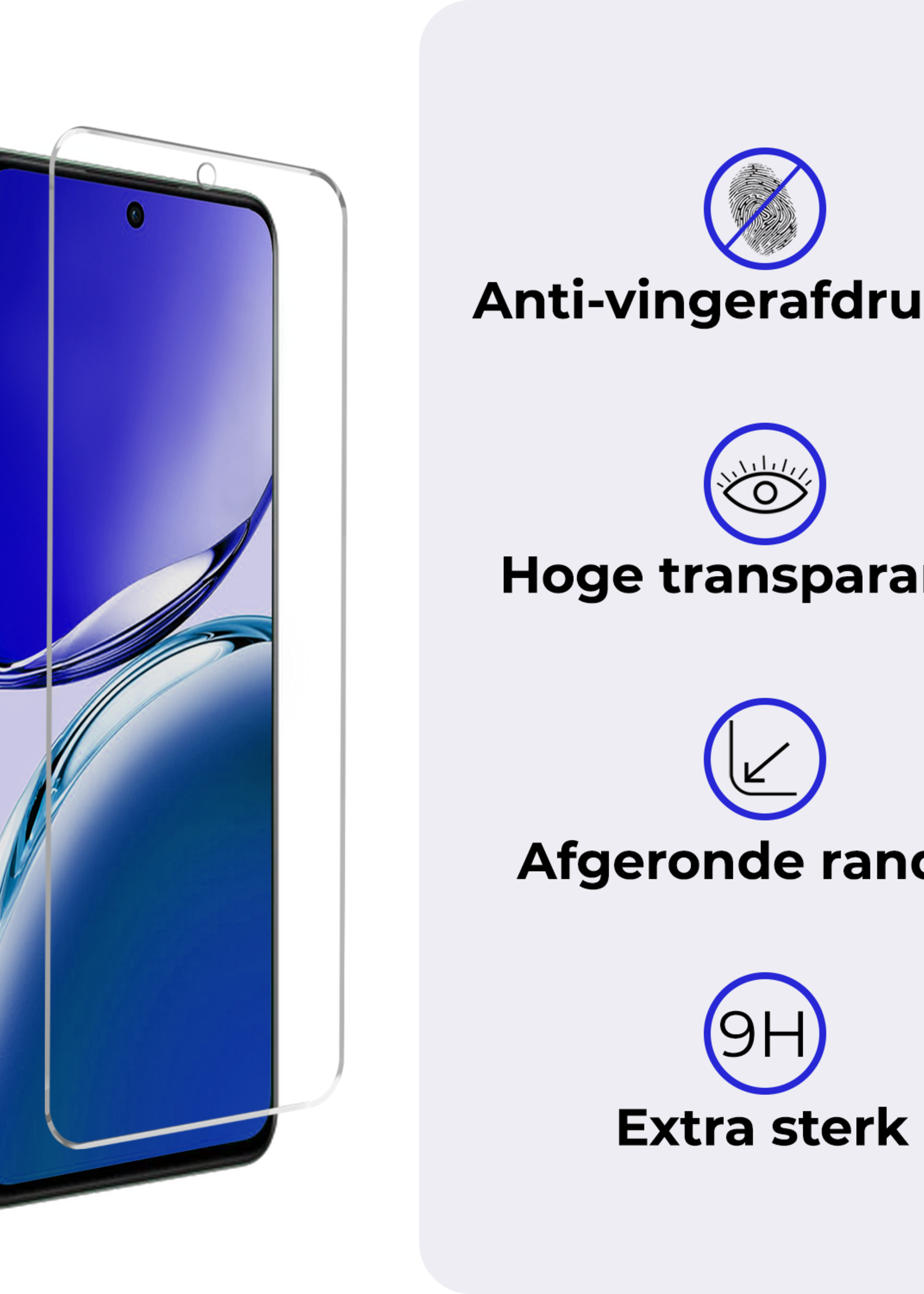 BTH BTH OPPO Reno 12F Screenprotector Glas