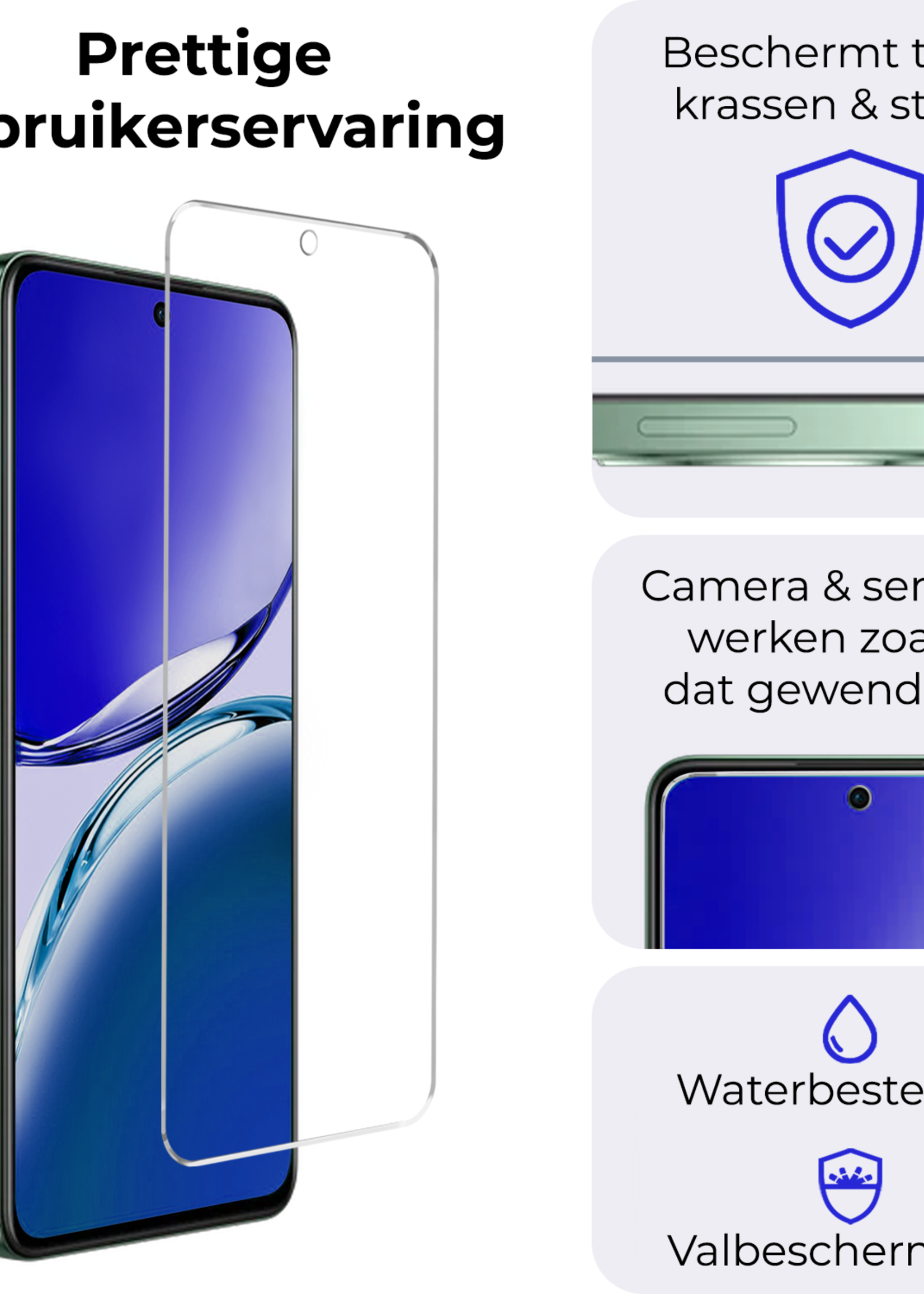 BTH BTH OPPO Reno 12F Screenprotector Glas