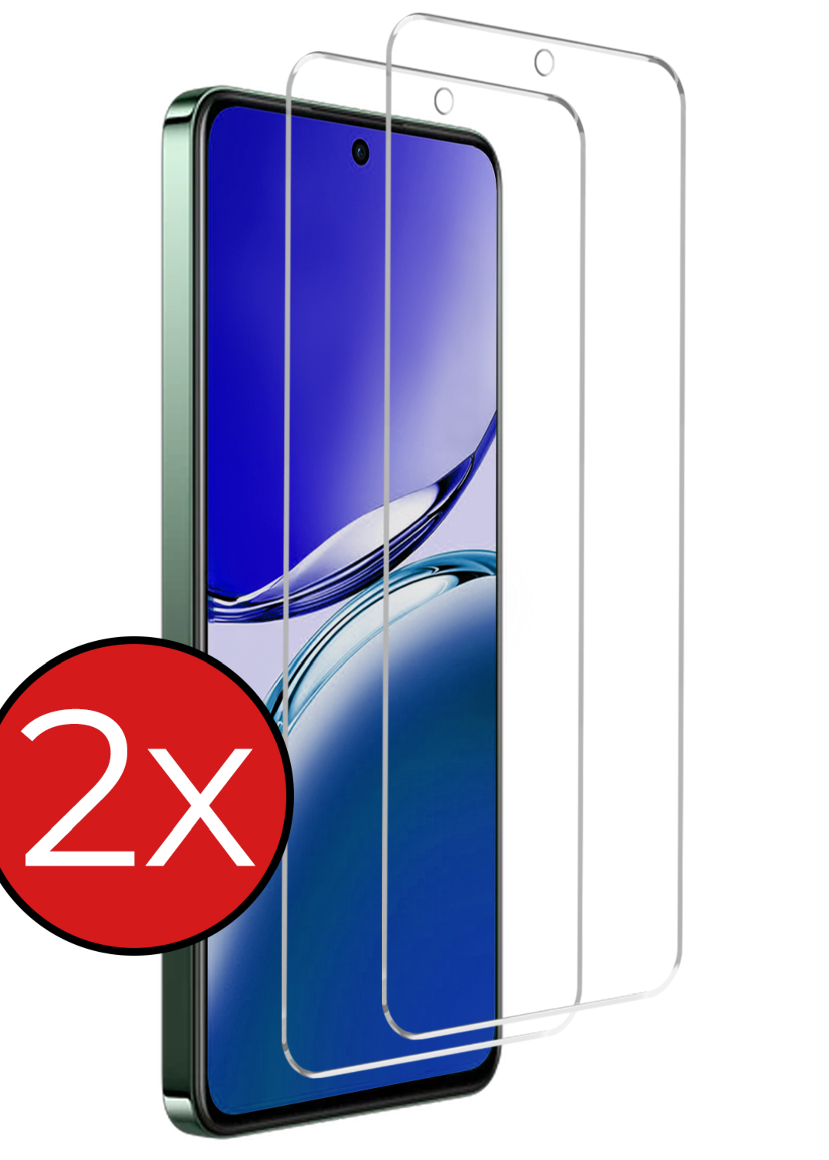 BTH BTH OPPO Reno 12F Screenprotector Glas - 2 PACK