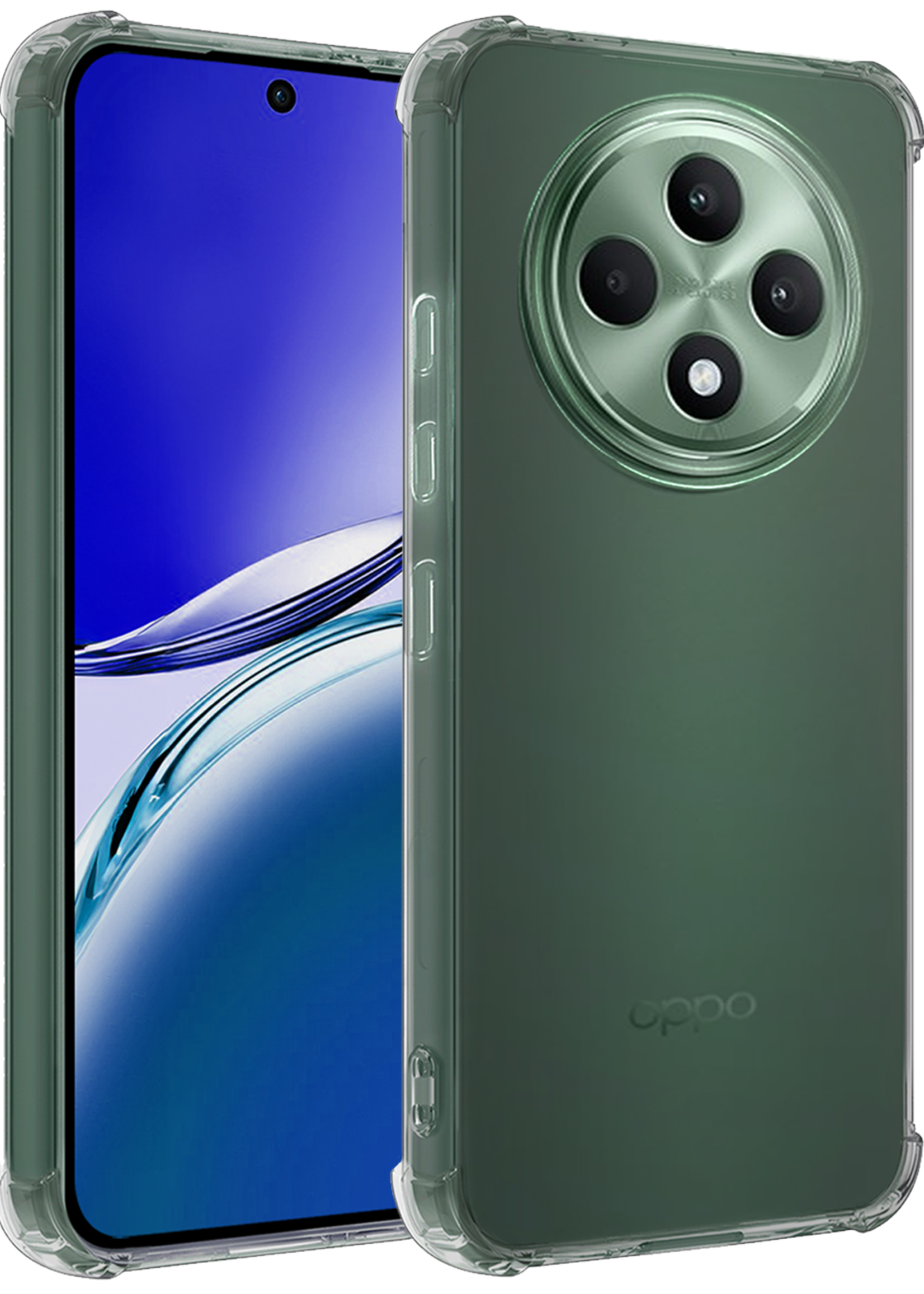 BTH BTH OPPO Reno 12F Hoesje Shockproof - Transparant
