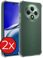 BTH BTH OPPO Reno 12F Hoesje Shockproof - Transparant - 2 PACK