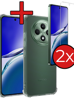 BTH BTH OPPO Reno 12F Hoesje Shockproof Met 2x Screenprotector
