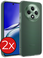 BTH BTH OPPO Reno 12F Hoesje Siliconen - Transparant - 2 PACK