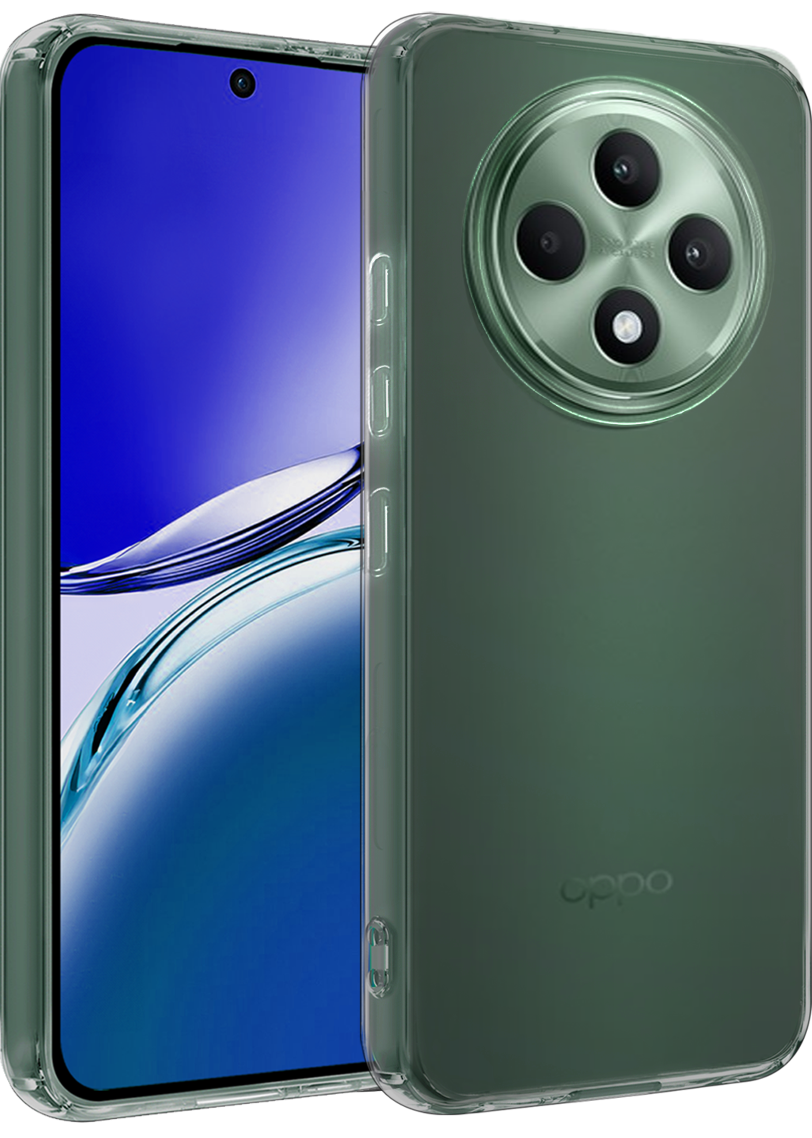 BTH BTH OPPO Reno 12F Hoesje Siliconen - Transparant