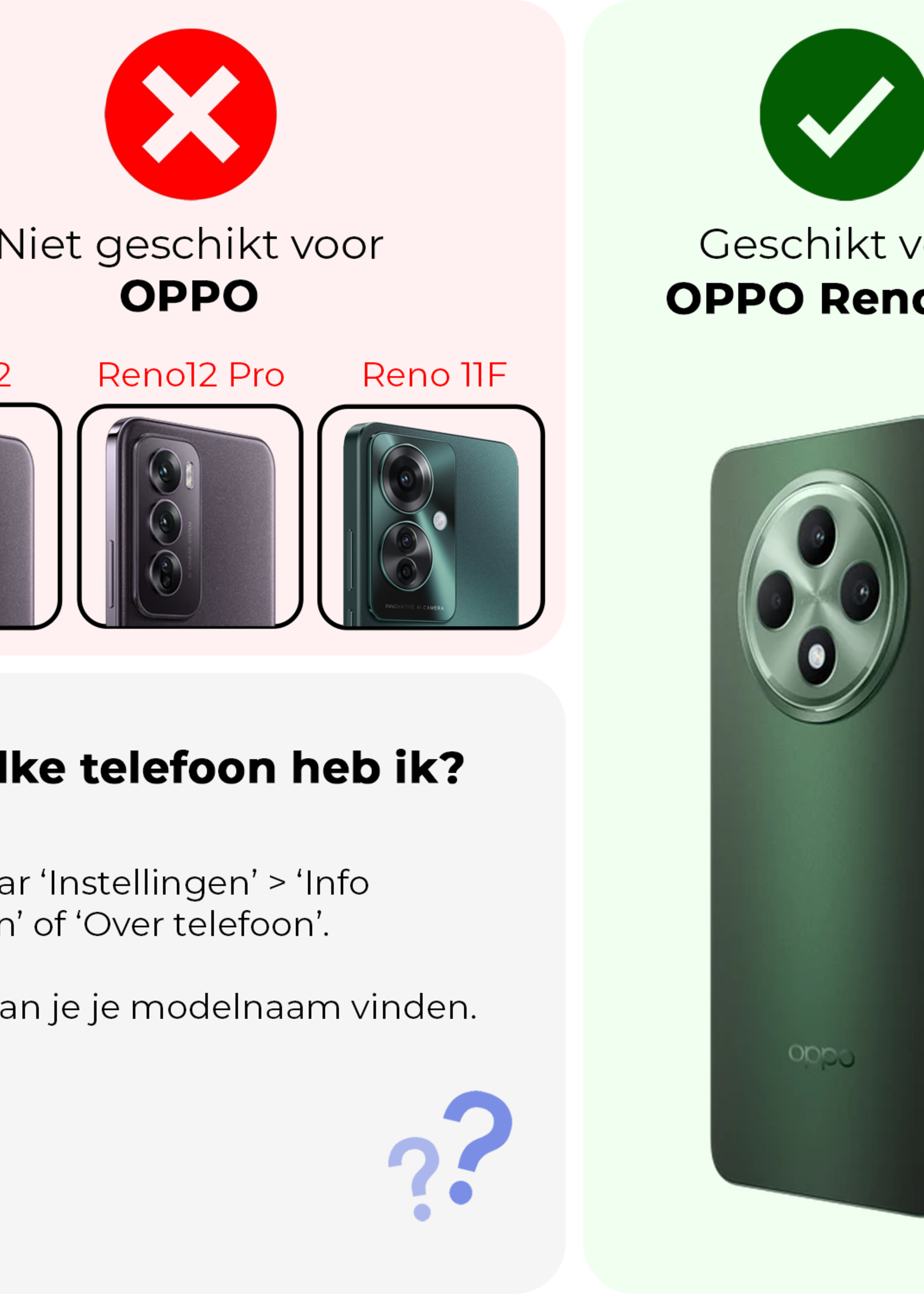 BTH BTH OPPO Reno 12F Hoesje Siliconen - Transparant - 2 PACK