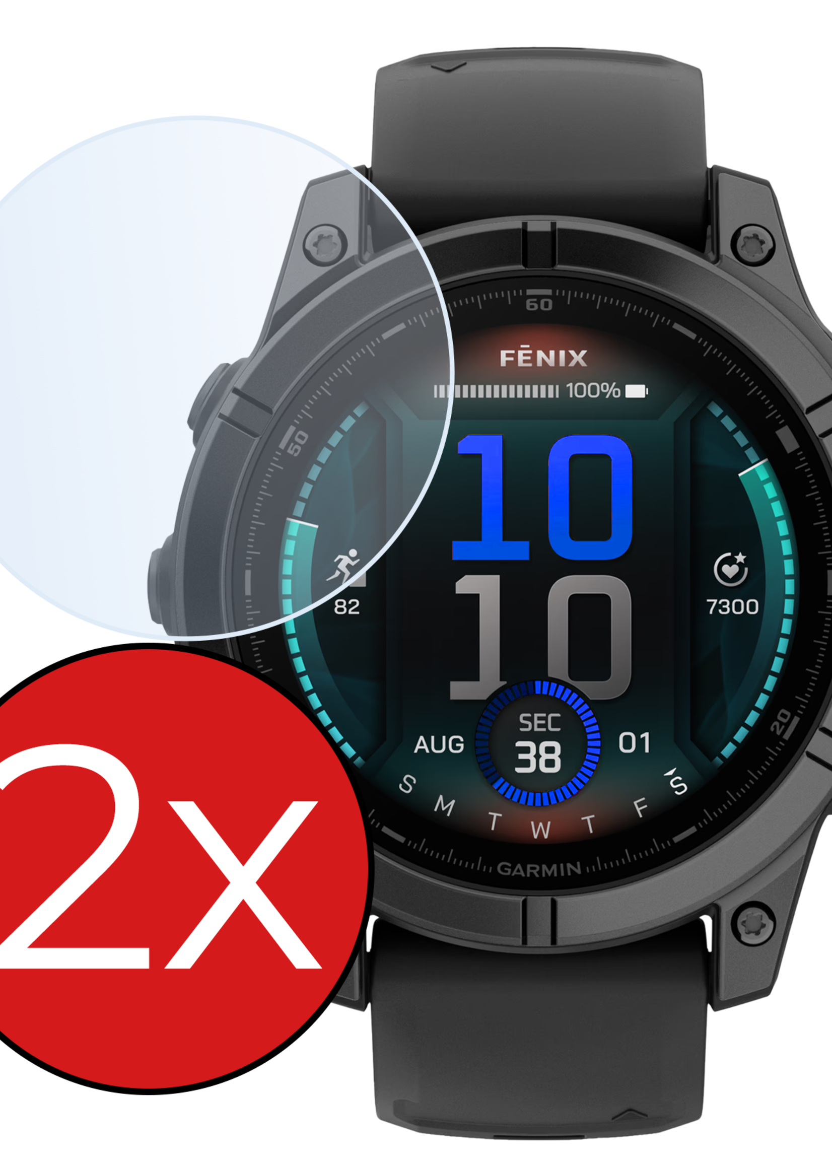 BTH BTH Garmin Fenix E (47 mm) Screenprotector - 2 PACK