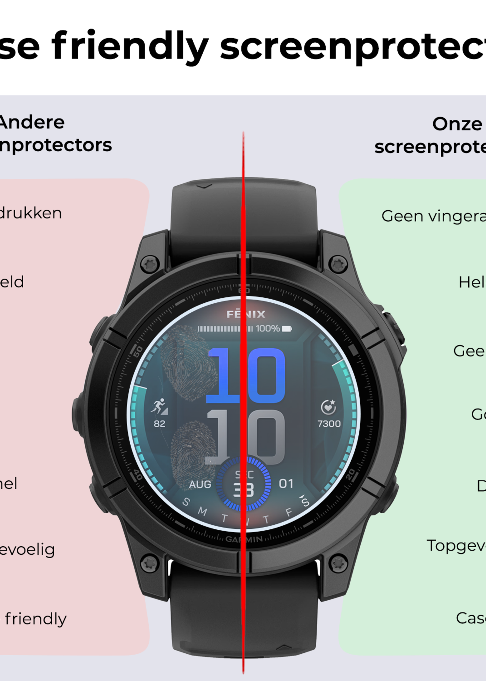 BTH BTH Garmin Fenix E (47 mm) Screenprotector - 2 PACK