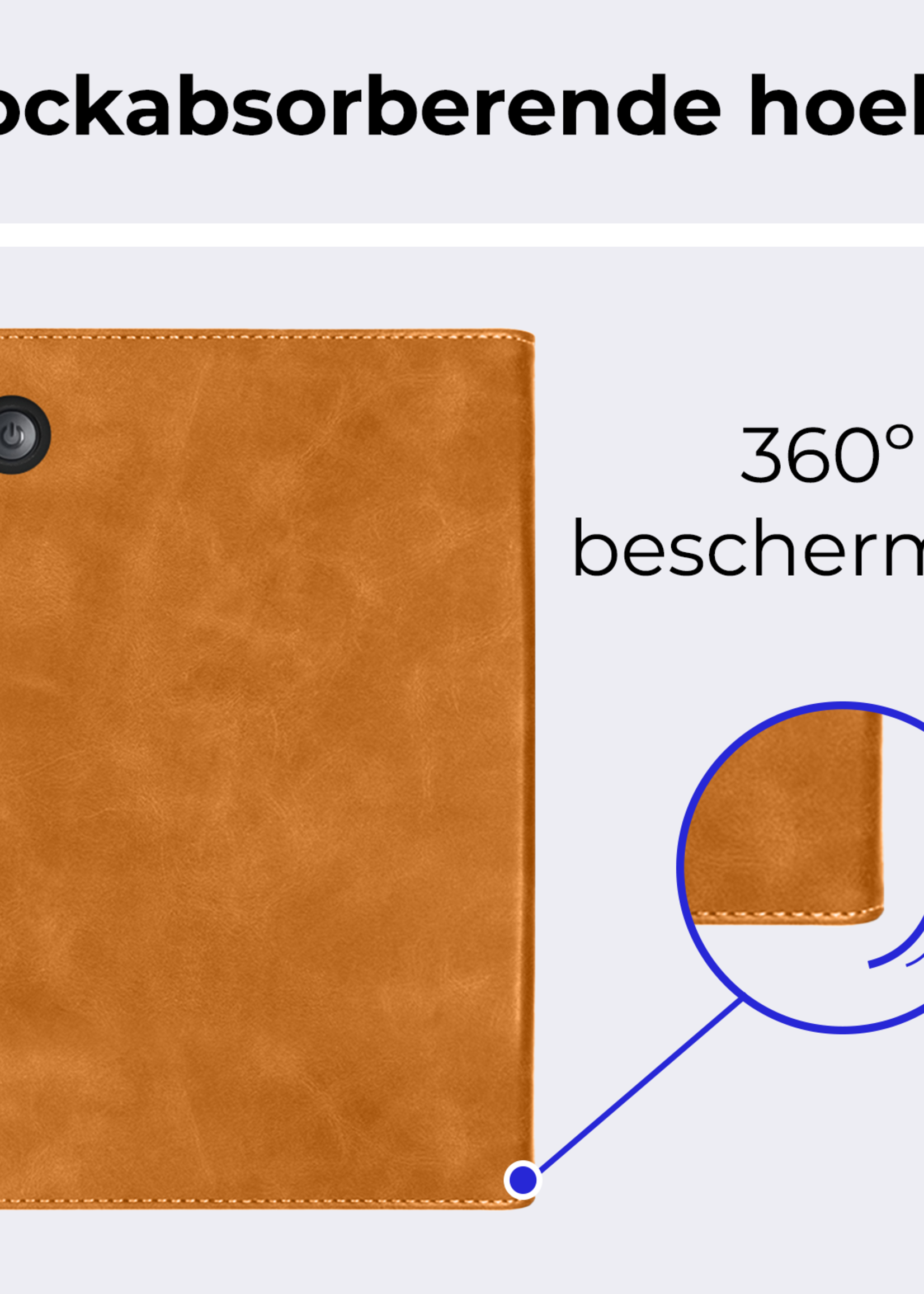 BTH BTH Kobo Clara Colour Hoesje Leer - Bruin