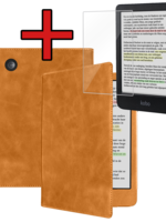 BTH BTH Kobo Clara BW Hoesje Leer Met Screenprotector - Bruin