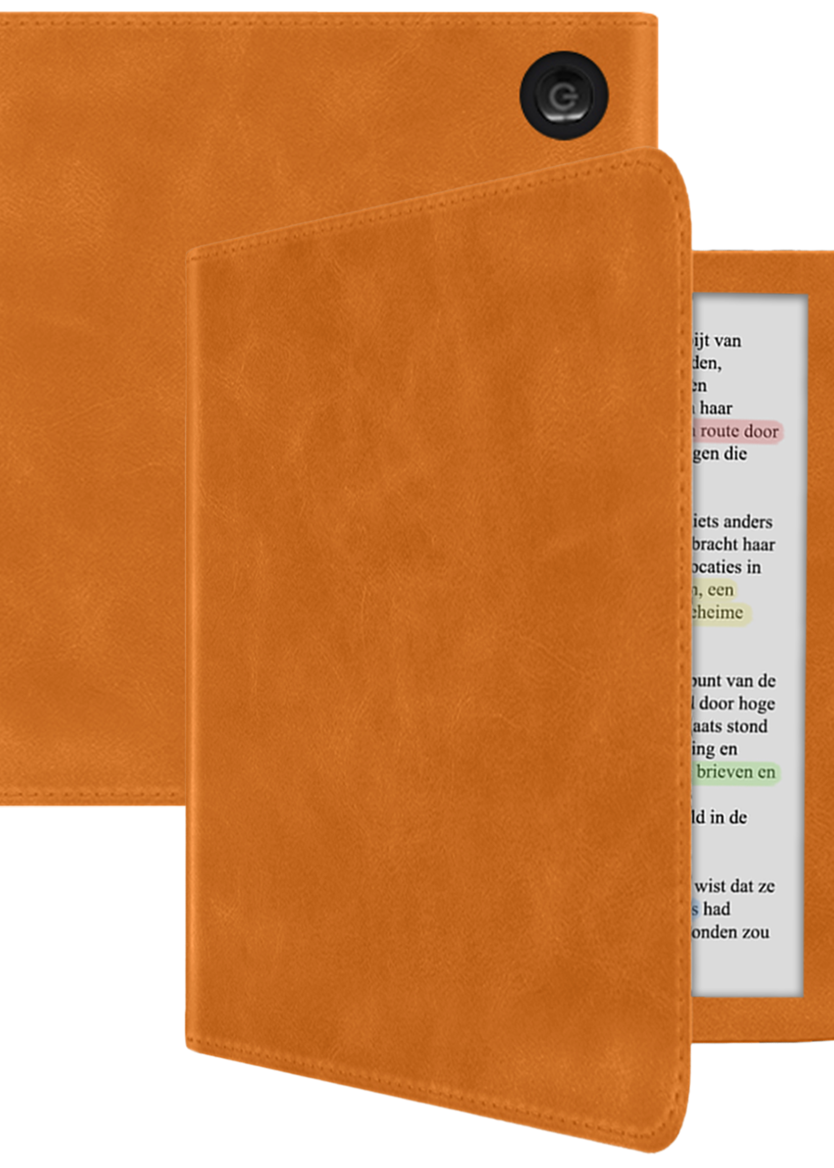 BTH BTH Kobo Libra Colour Hoesje Leer - Bruin