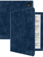 BTH BTH Kobo Libra Colour Hoesje Leer - Donkerblauw
