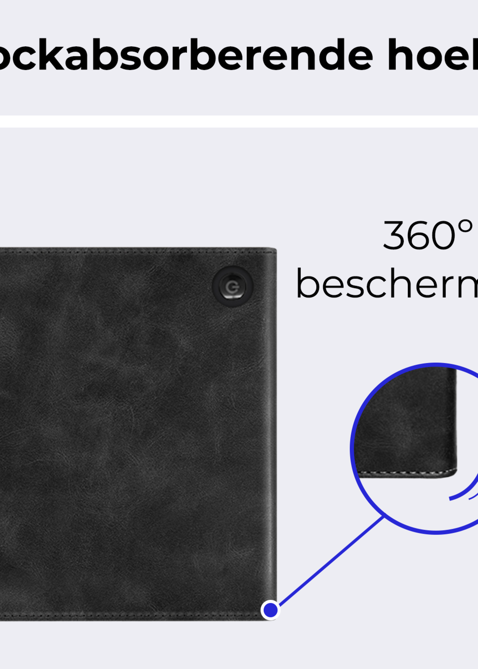 BTH BTH Kobo Libra Colour Hoesje Leer - Zwart