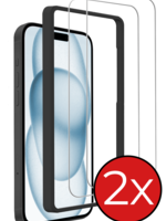 BTH BTH iPhone 15 Screenprotector Met Installatieframe - 2 PACK