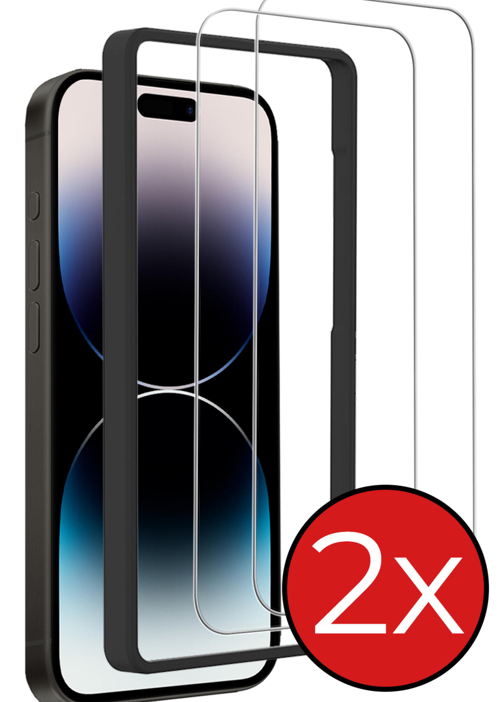 BTH BTH iPhone 14 Pro Max Screenprotector Met Installatieframe - 2 PACK