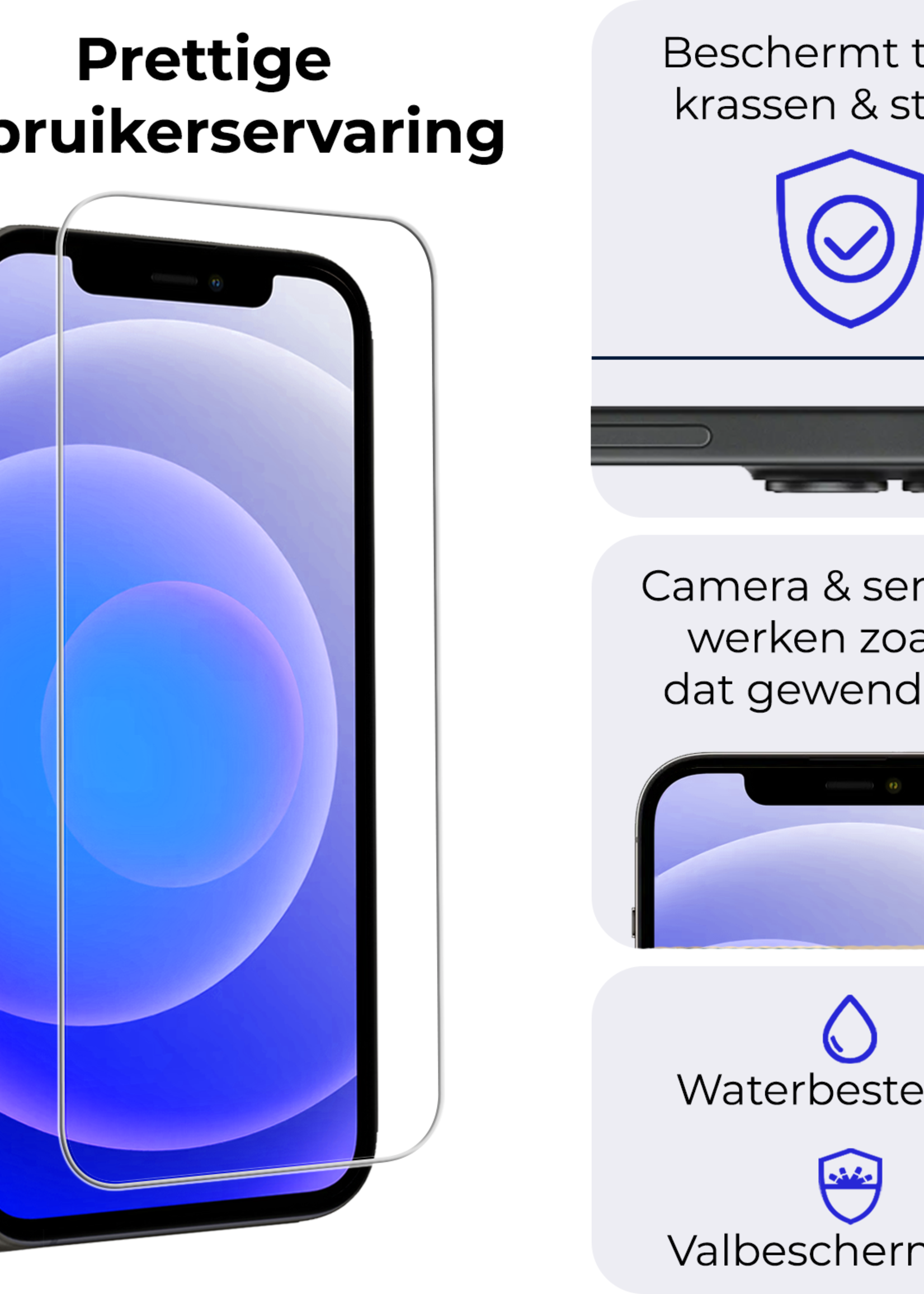 BTH BTH iPhone 12 Pro Max Screenprotector Met Installatieframe