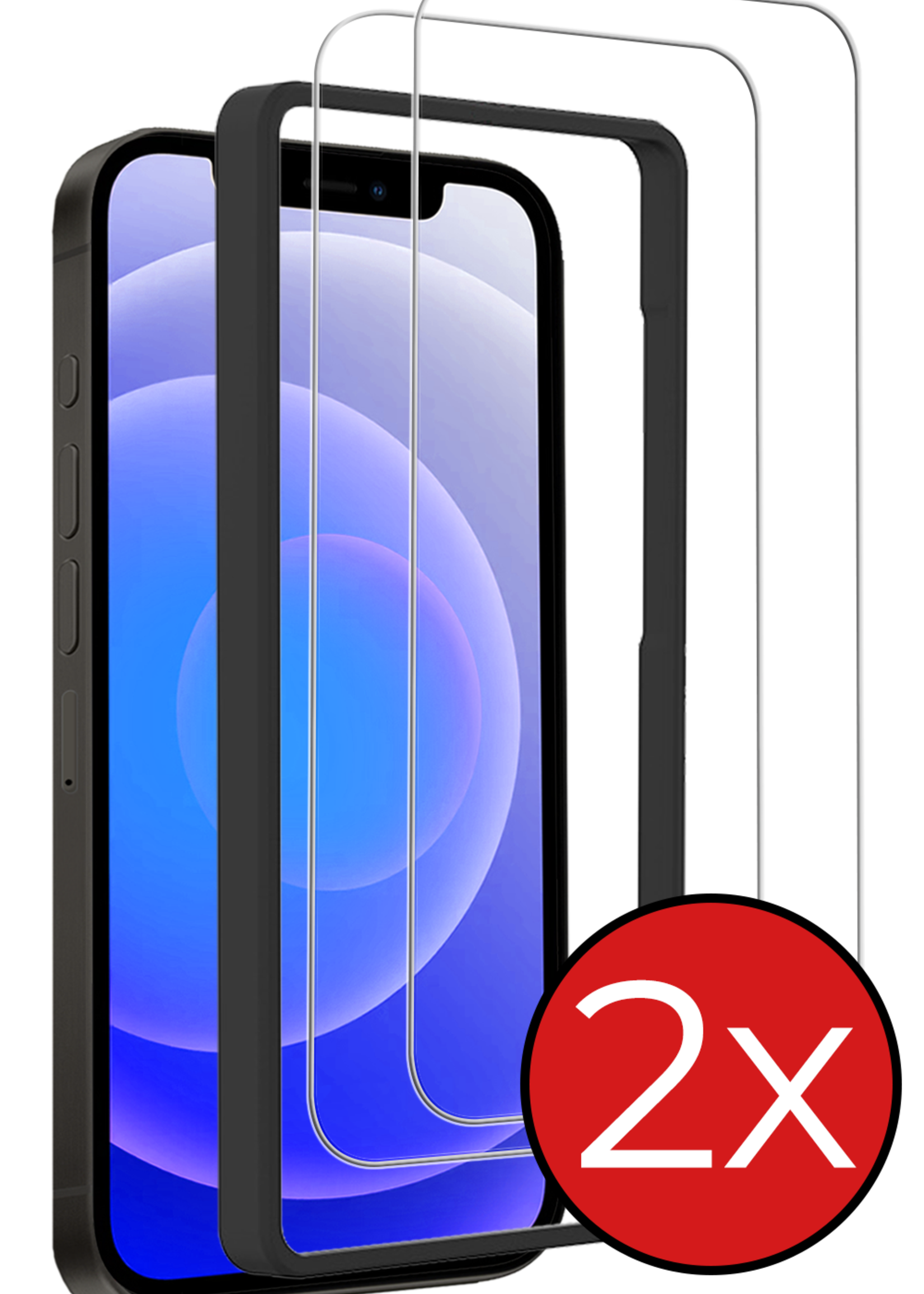 BTH BTH iPhone 12 Pro Max Screenprotector Met Installatieframe - 2 PACK