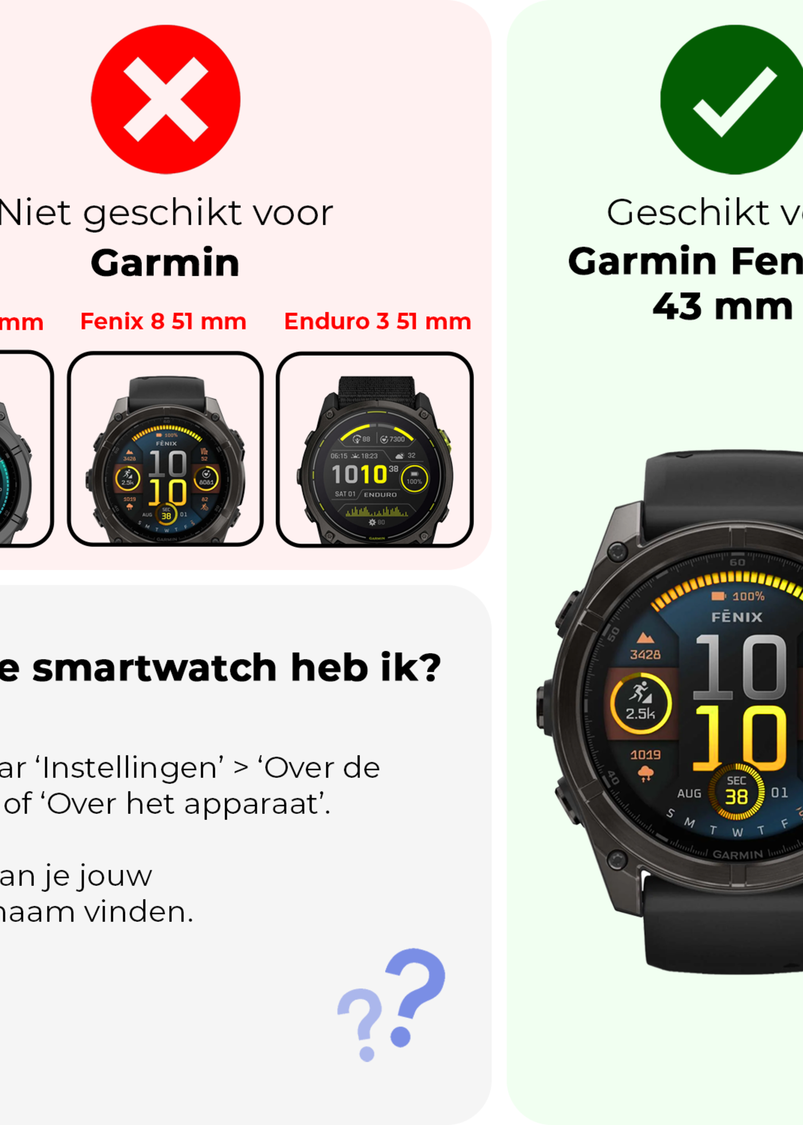BTH BTH Garmin Fenix 8 (43 mm) Screenprotector